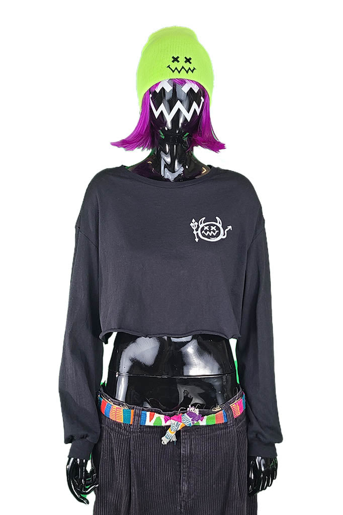 Lil' Devil - Crop Top - Long Sleeve