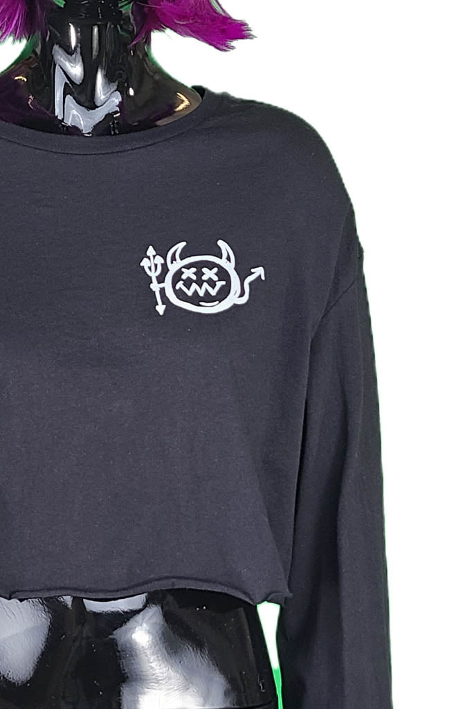 Lil' Devil - Crop Top - Long Sleeve