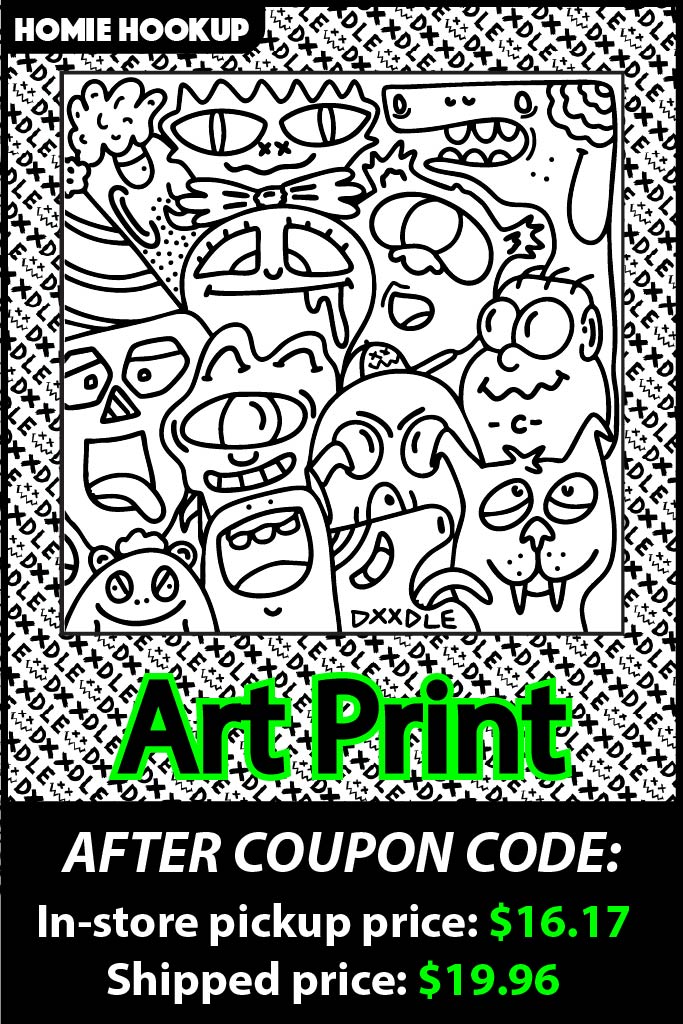 Homie Hook-Up: Art Print