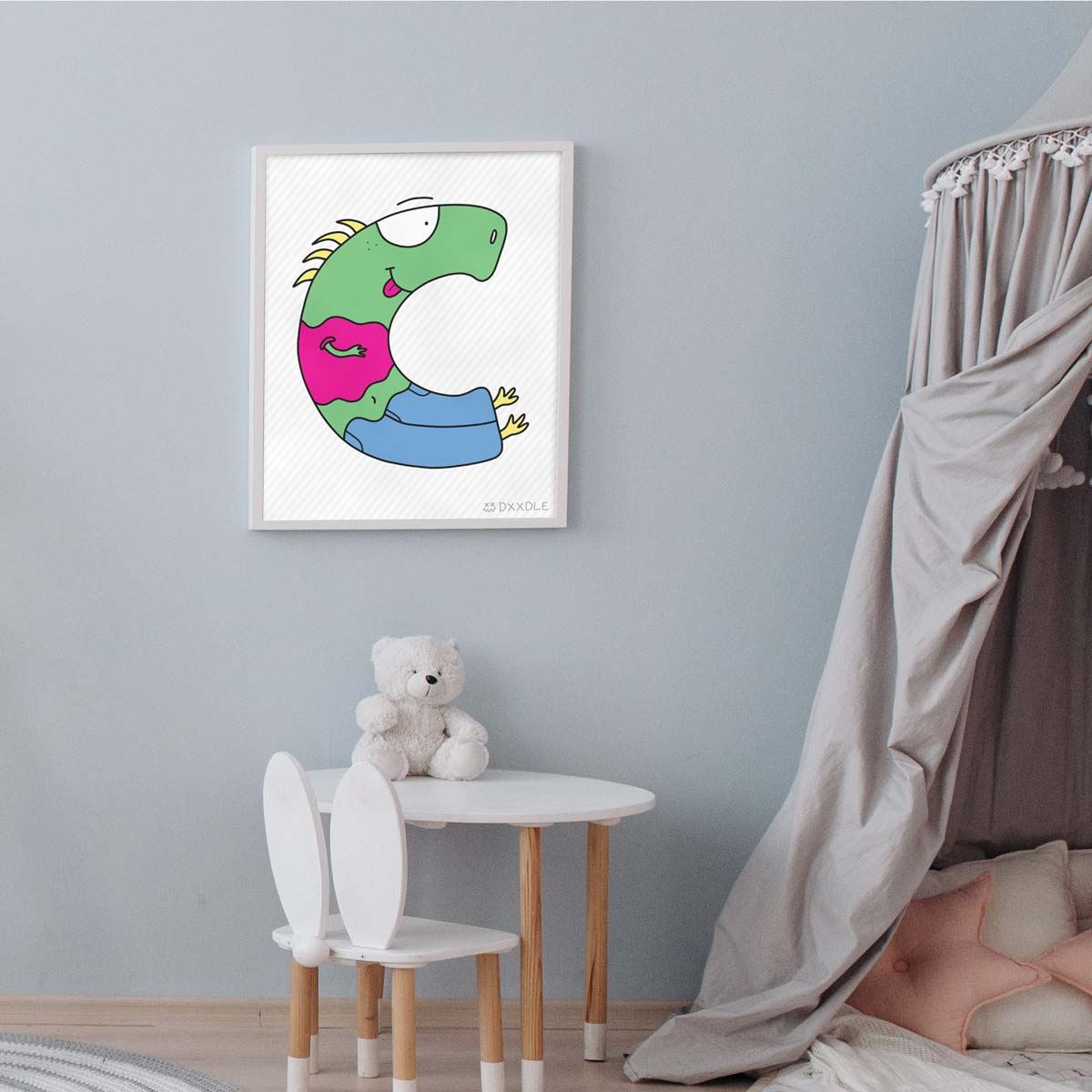 C - ABC Friends (8x10 inch)