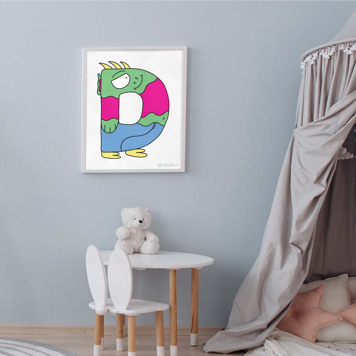 D - ABC Friends (8x10 inch)