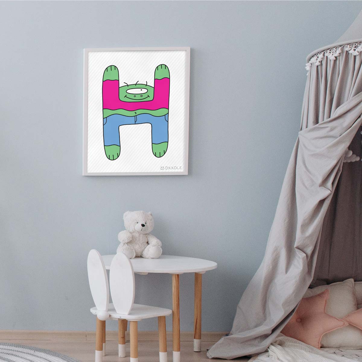 H - ABC Friends (8x10 inch)