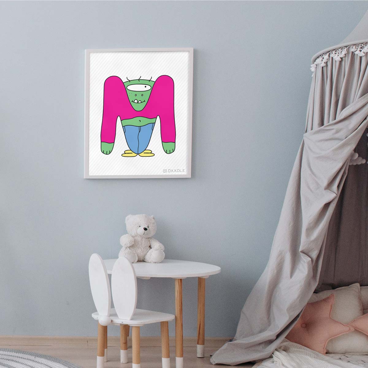 M - ABC Friends (8x10 inch)