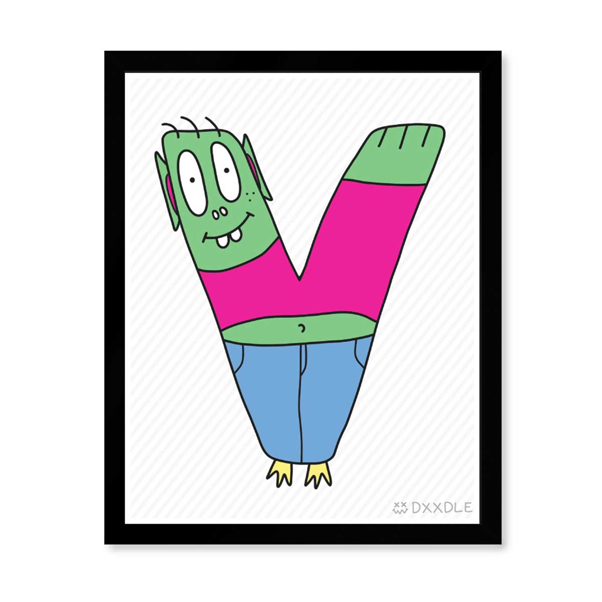 V - ABC Friends (8x10 inch)