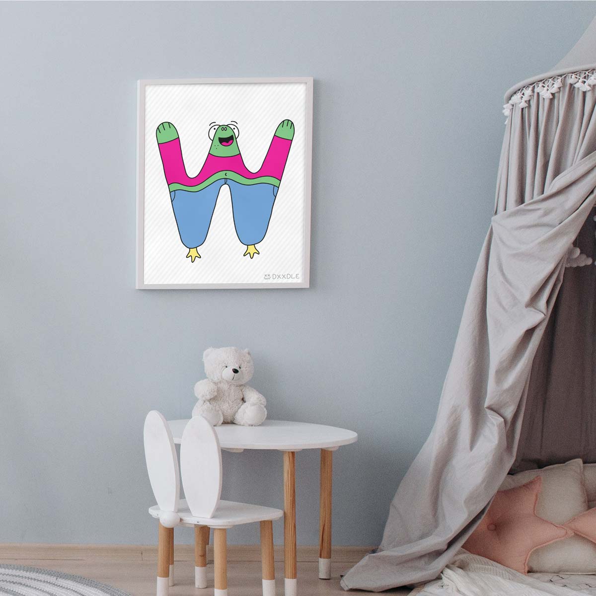 W - ABC Friends (8x10 inch)