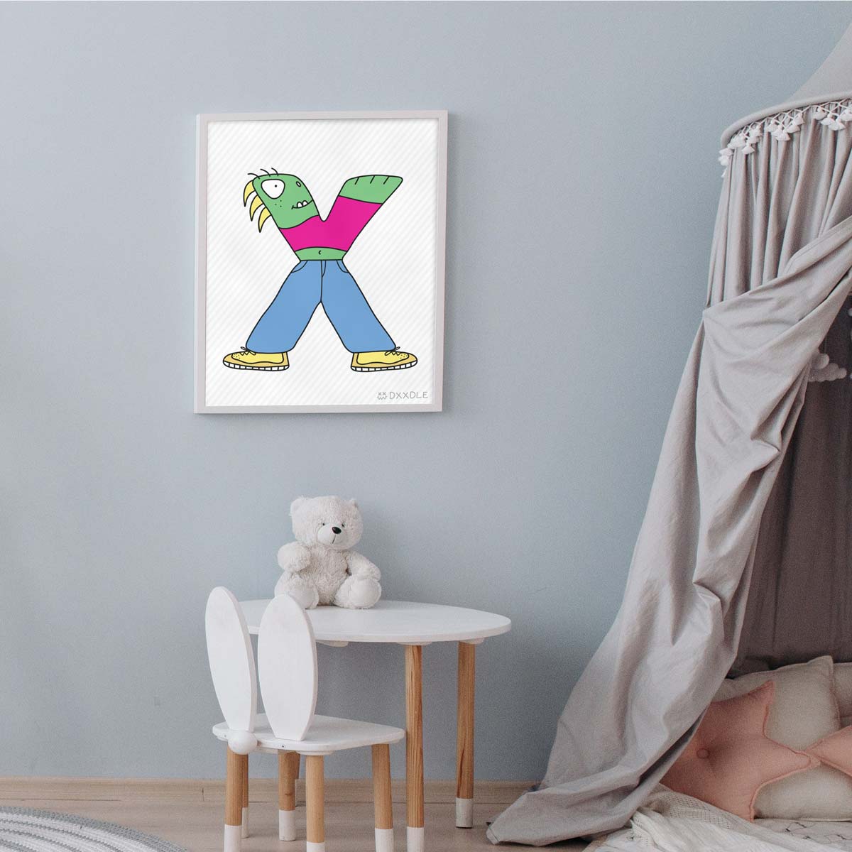 X - ABC Friends (8x10 inch)