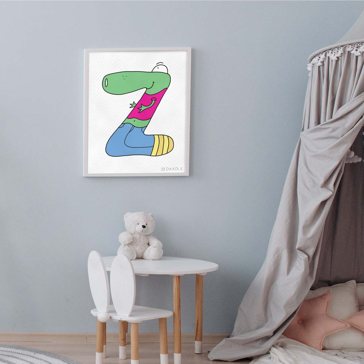 Z - ABC Friends (8x10 inch)