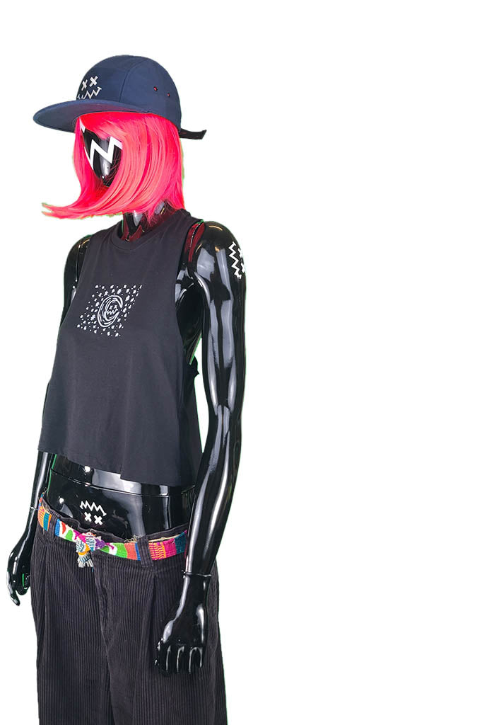 Starry Night - Crop Top - Sleeveless