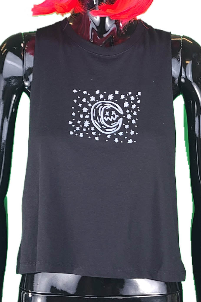 Starry Night - Crop Top - Sleeveless