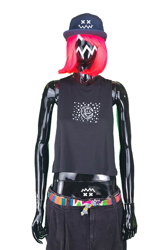 Starry Night - Crop Top - Sleeveless