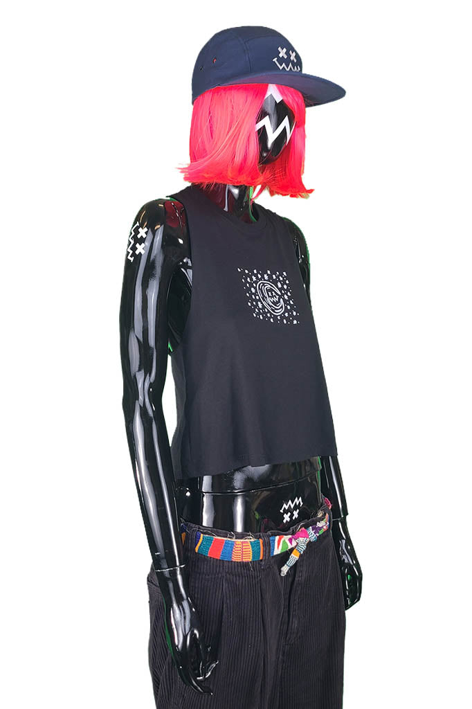 Starry Night - Crop Top - Sleeveless