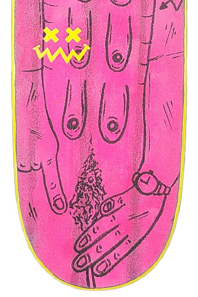 Don't Look There - Skateable Art Deck