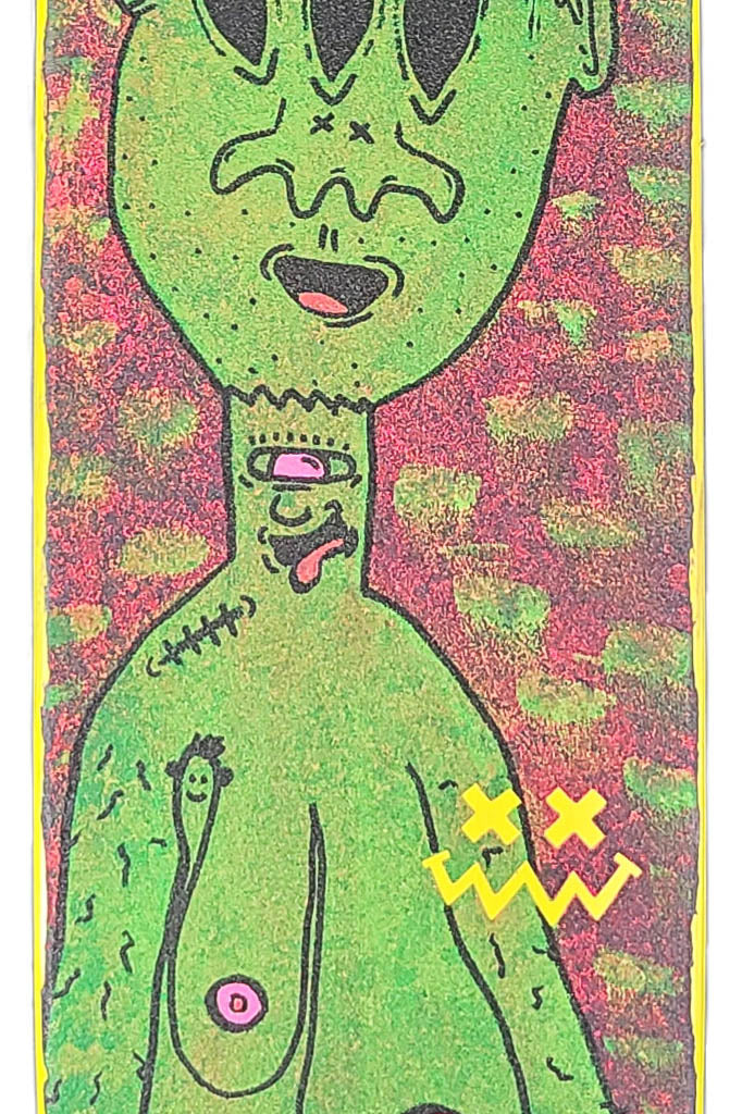 Greetings From Planet Lopsided - Skateable Art Deck