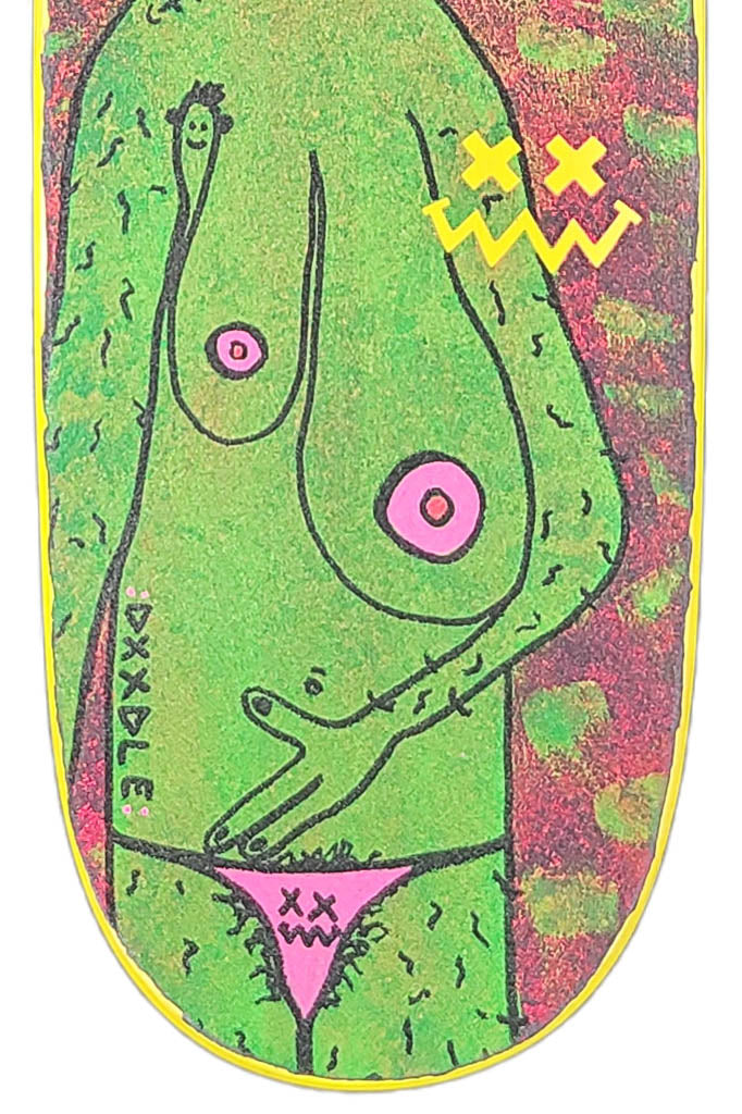 Greetings From Planet Lopsided - Skateable Art Deck