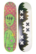Greetings From Planet Lopsided - Skateable Art Deck